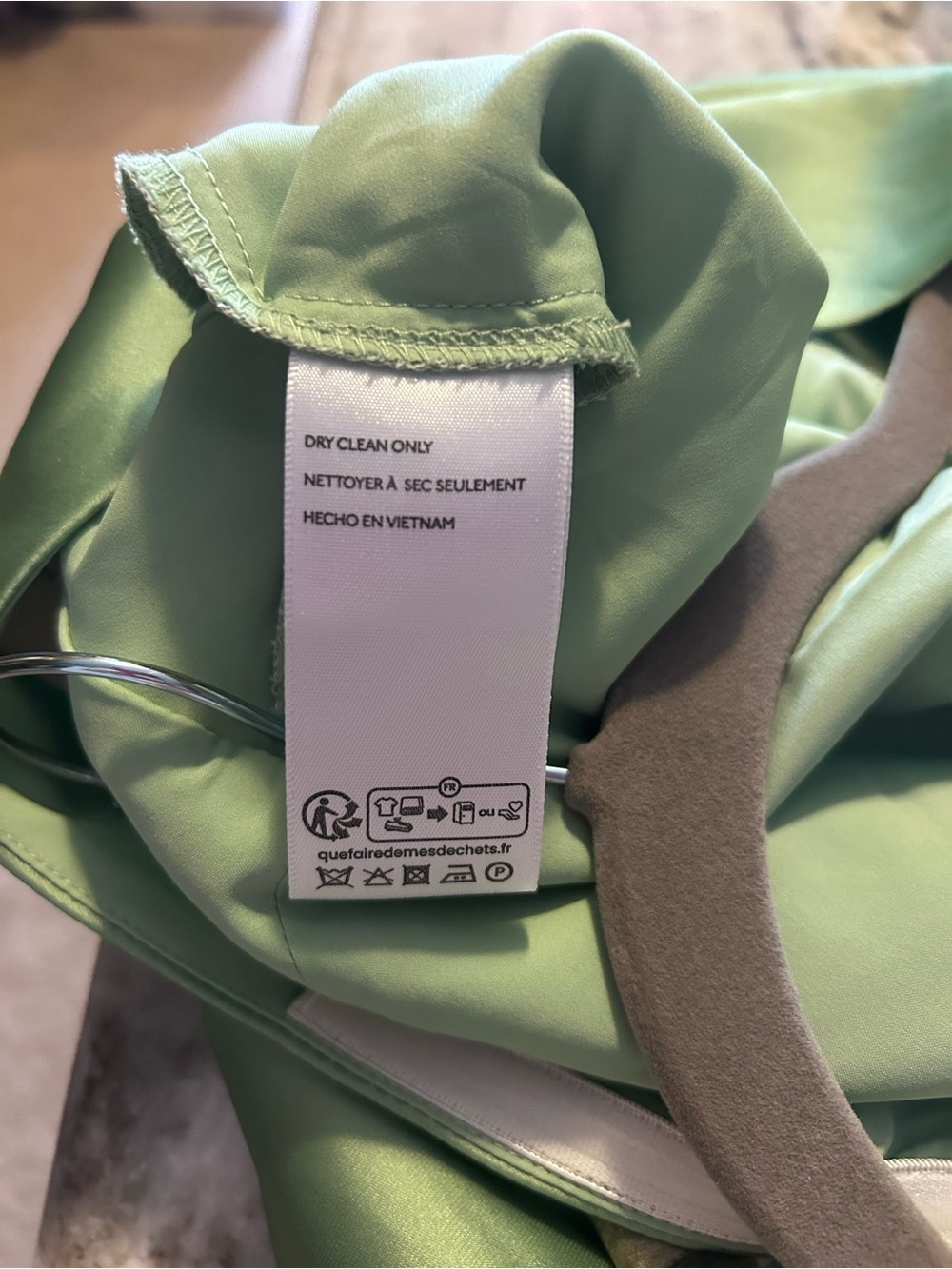 BHLDN Mint Green One-Shoulder Floral Gown - Picture 5 of 5